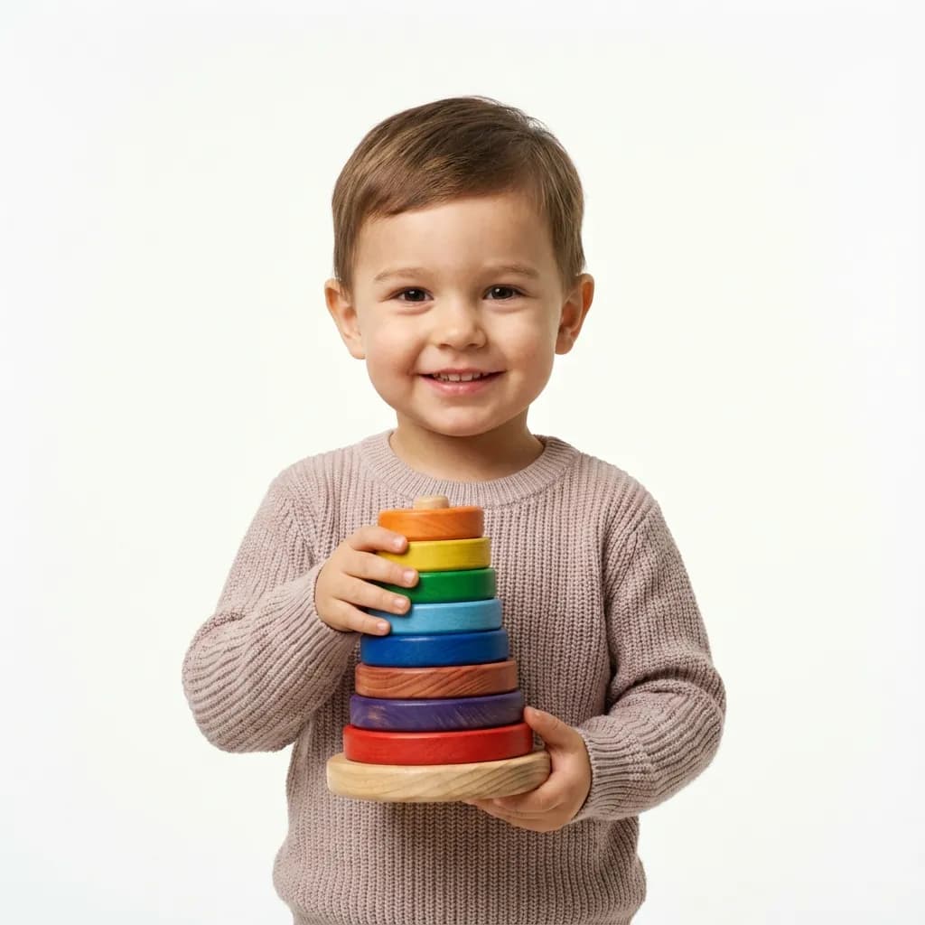 Happy child engaged in play therapy