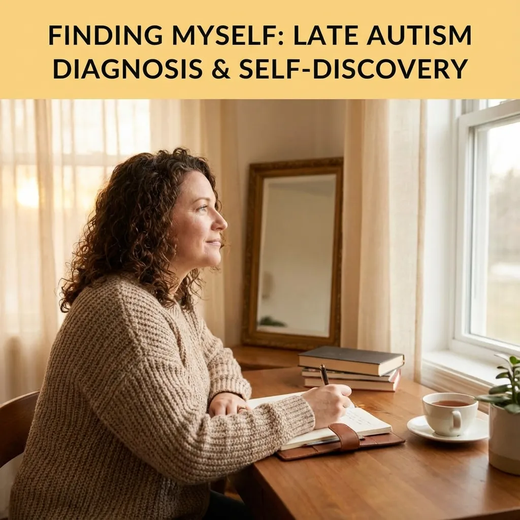 Adult reflecting on late autism diagnosis