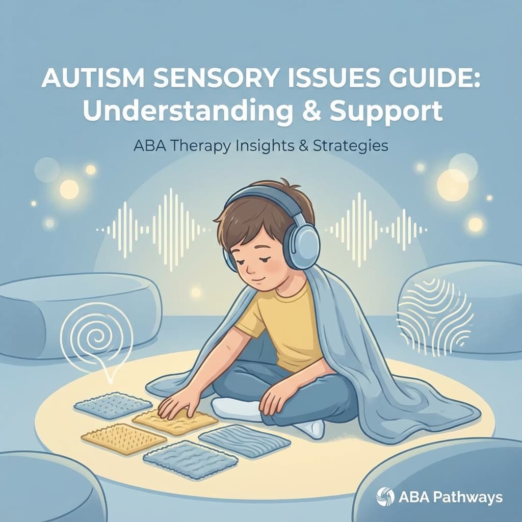 Illustration representing sensory processing differences in autism